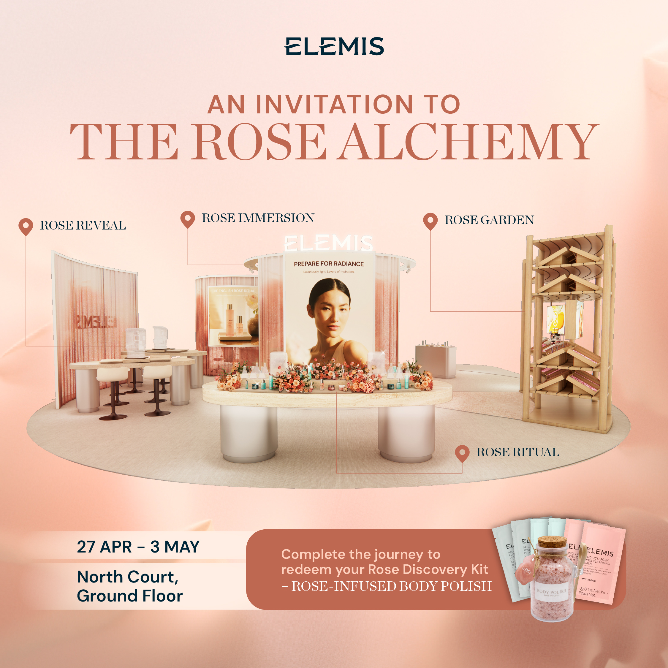 Elemis Rose Alchemy Pop-Up